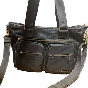 Crest Design Nylon Laptop Shoulder Bag